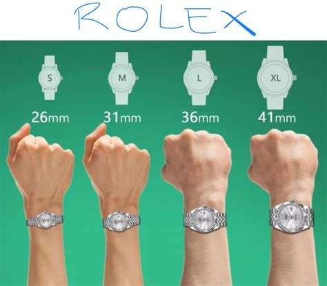 rolex size comparison|what size rolex for lady.